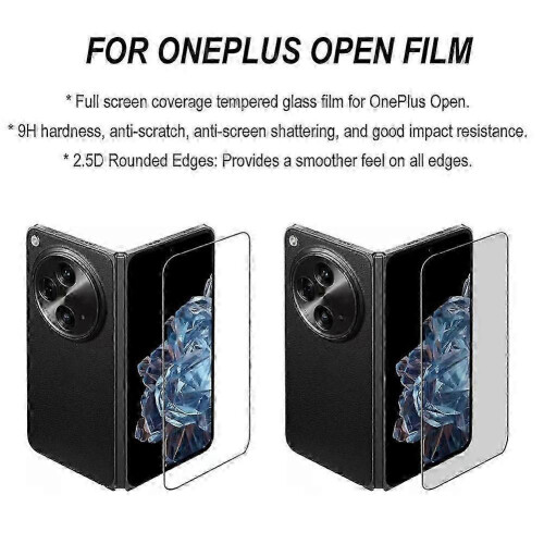 OnePlus Open Screen Protector with 9H Tempered Glass Film for Scratch Resistance 1