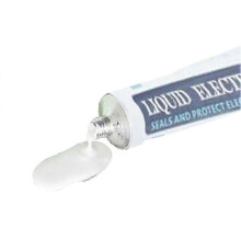 (Round tube-white, 30ml) Waterproof Liquid Electrical Tape for Insulating and Repairing Wires and Cables in UK Homes