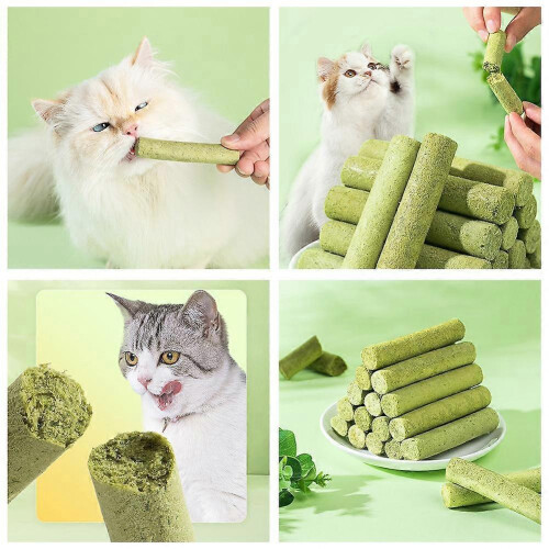 Cat Grass Teething Stick,Cat Grass Teething Stick Cuddles & Meow Teeth Clean 2