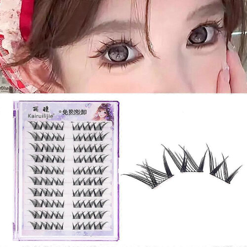 Glue-free False Elegant Fox Style Segmented Eyelashes Premium Eyelashes Thick Flying Diagonal Multi-functional