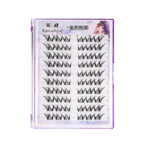Glue-free False Elegant Fox Style Segmented Eyelashes Premium Eyelashes Thick Flying Diagonal Multi-functional 1