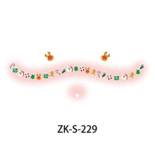 (ZK S229) Kids Christmas Classic Compact Makeup Sticker Face Classic Washable 20 Designs Party Safe Tattoo Professional