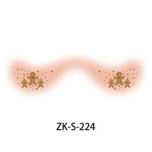 (ZK S224) Kids Christmas Classic Compact Makeup Sticker Face Classic Washable 20 Designs Party Safe Tattoo Professional