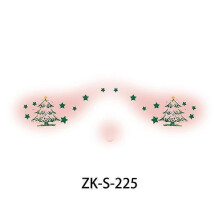 (ZK S225) Kids Christmas Classic Compact Makeup Sticker Face Classic Washable 20 Designs Party Safe Tattoo Professional