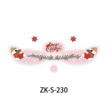 (ZK S230) Kids Christmas Classic Compact Makeup Sticker Face Classic Washable 20 Designs Party Safe Tattoo Professional