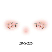 (ZK S226) Kids Christmas Classic Compact Makeup Sticker Face Classic Washable 20 Designs Party Safe Tattoo Professional