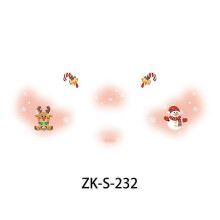 (ZK S232) Kids Christmas Classic Compact Makeup Sticker Face Classic Washable 20 Designs Party Safe Tattoo Professional