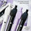 (L Strong Endurance Edition, Black and white) Answer Pen ABCD Rotating Decompression Gel Pen 2