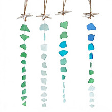 Sea Glass Wind Chimes for Window Decors Handcrafted Wind Chimes