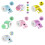 140Pcs Sparkling Round Thermal Labels Sticker For-five colors 2