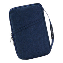 Functional Travel Passport Case Storage Bag With Multiple-Blue