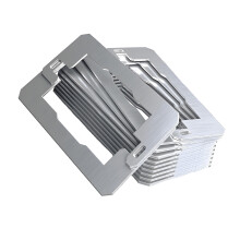 10Pcs Stainless Steel Leveling Plate Outlet Spacers For-Silver