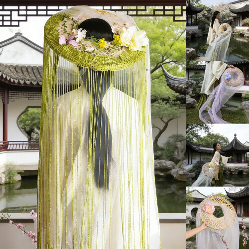 Artistic Handwoven Asian Hat Sun Protective-Immortal  b h 1
