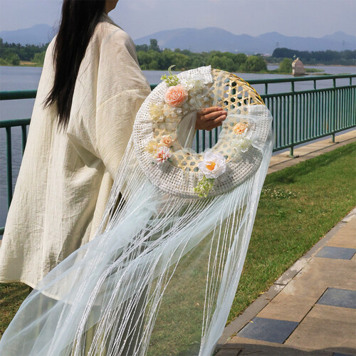 Artistic Handwoven Asian Hat Sun Protective-Immortal  b h 2
