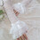 Breathable Nylons Bows Arm Sleeves Stretchable Lace-White 5