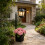 Decorative Solar Flower Pot Light Outdoor Wall Mount Or-2 3