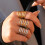 Stylish Multi Loop Openwork Woven Ring-A21 1 2601277 7