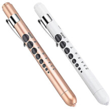Diagnostic Light, Pupil Lamp, Medical Penlight (2 Units), Reusable, Diagnostic, Led Pen Torch, Light, Grip With Pocket Clip