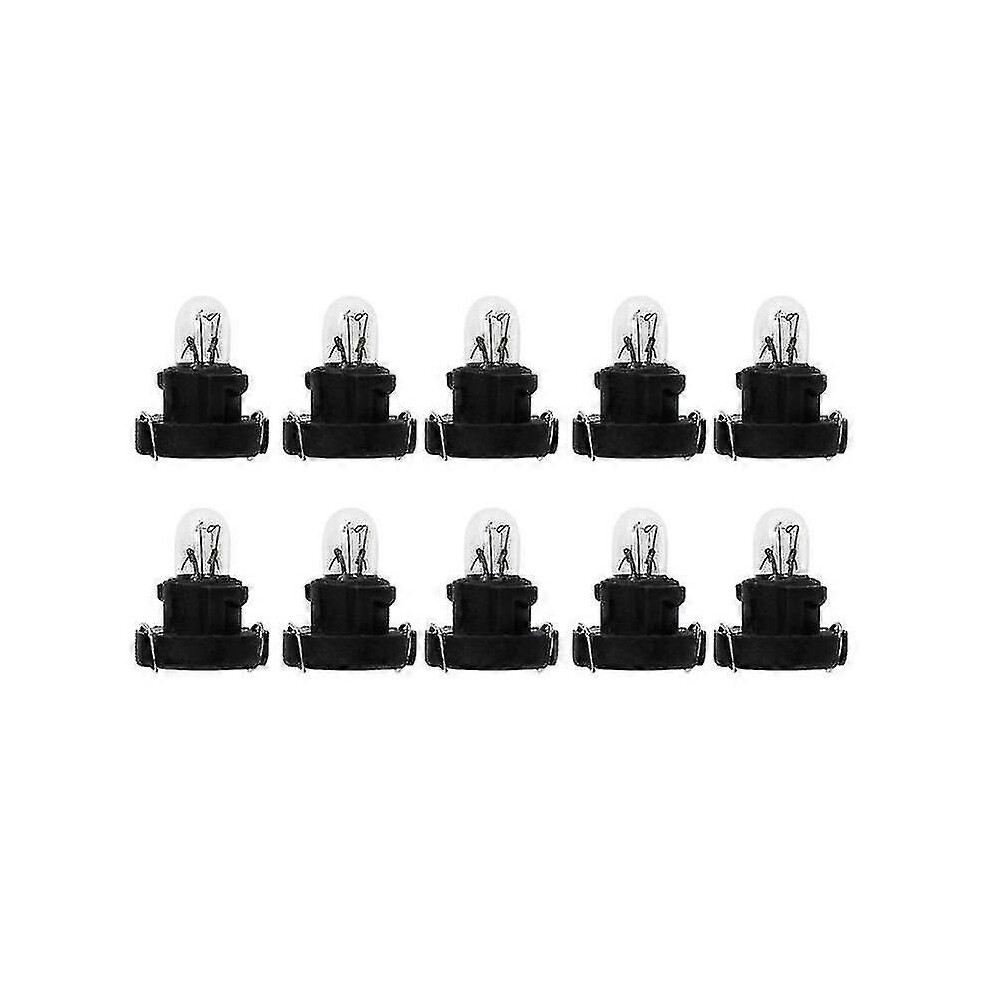 T3 12V 1.2W Dashboard Bulbs - 10Pcs Compatible Honda Alpha 6902344628510