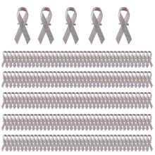 200-Pack Yellow Ribbon Lapel Pins for Charity Events, Volunteer Awareness Solidarity Pins