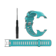 (Blue) Strap Faire Bog Inchoigeartaithe Comhoiriúnach le haghaidh Suunto D6 Dive/d6i Novo/zulu