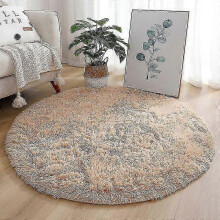 Plush Round Rug Fluffy White Carpets For Living Room Soft Home Decor Bedroom