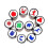 Golf Ball Stamper Stamp Marker - Various Patterns, Quick Drying, Long Lasting (1pcs) 2