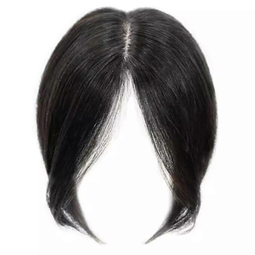 Unisex Real Topper Middle Side Part Human Hair,Hair Toppers For Women
