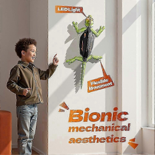 (cockroach) Wall Crawler Gecko, Rechargeable Remote Control Robot Toy, Climbs Walls, Wall 1