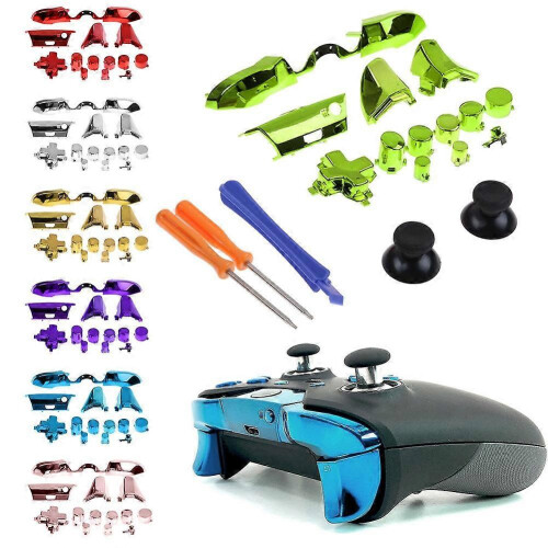 compatible Xbox One Elite Controller compatible Parts Kit Electroplating Accessories Set 1