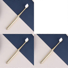 1/2/3/4pcs Luxury Soft Toothbrush Men Ladies Adult compatible Toothbrush Plated Gold Silver Dental Brush Toothbrush Plated Toothbrush