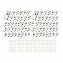 (Silver) 72 stuks zilverkleurige, compatibele messen voor Mammotion Luba & Yuka robotmaaiers uit alle series.