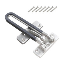 Swing Bar Lock Security Dormitory Pinball Positioning Anti Theft Guard Brushed