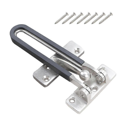 Swing Bar Lock Security Dormitory Pinball Positioning Anti Theft Guard Brushed