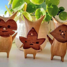 25-26 Wooden Korok Statue Handicraft Decoration Game Lovers Zelda Breath of The Wild