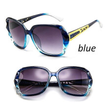 (blue) Fashion Outdoor UV400 Vintage Sun Glasses Sunglasses Anti-uv Retro Oversized Women Accessories