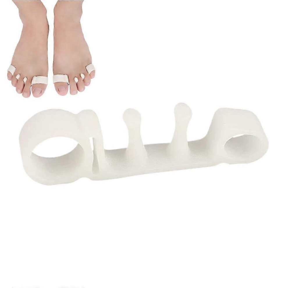 White Toe Separator,Bunion Toe Separators Spacers Toe Spacers Toe Straightener Toe Union For Yoga Pr Stretcher