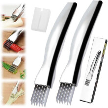 Shred Silk The Knife, 2024 New Stainless Steel Chopped Green Onion Knife, Kitchen Slicing Tool Cutter for Vegetables Onion Garlic