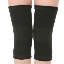 Bamboo Fabric Knee Support Sleeves 1 Pair, Compression for Running & Sports, Pain Relief & Circulation Improvement