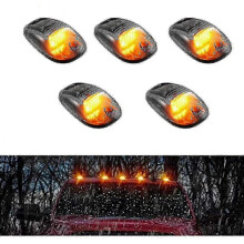 Solar Powered Cab Lights compatible Truck, 5pcs Led Cab Lights, Led Cab Roof Running Top Marker Lights, Wireless Cab Roof Running Lights