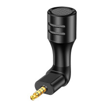 Mini Smartphone Video Microphone Cardioid Condenser Mic Type-C Plug CVC Active Noise Reduction Plug and Play with Foam Windshield compatible Android