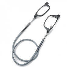 (Grey, 1.25 Magnification) Reading Glasses High-grade Tr Magnetic Absorption Hanging Neck Funky Readers Glasses