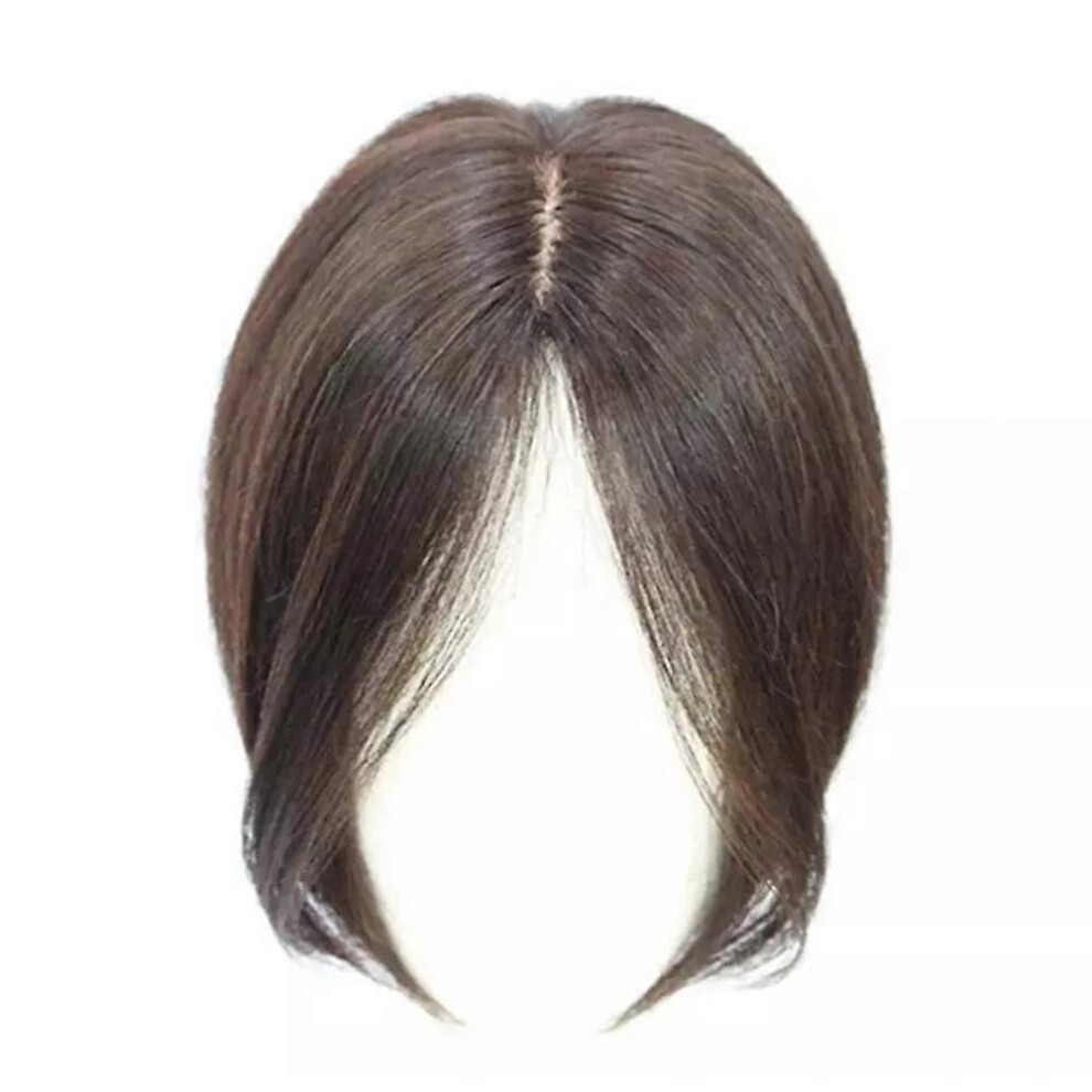 Unisex Real Topper Middle Side Part Human Hair,Hair Toppers For Women