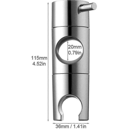 compatible Shower Holder for Vado, 19mm Adjustable Bracket and Wall Rail 1