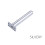 (Silver) Concealed Auto Door Closer - Self - closing Door Hinge for Inner Doors 3