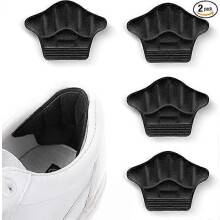 (Black) 2Pairs Heel Grip for Shoes Too Big, Heel Cushion Pads Self-Adhesive Shoe Pads Stickers Shoe Filler