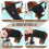 (M) Adjustable Female Dog Physiological Pants Protective Trousers 4
