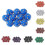 (Blue) 10pcs 16 Sided Dice D16 Polyhedral Dice for Game Blue 2