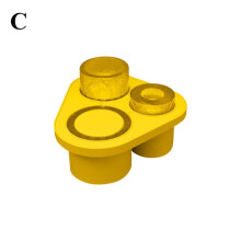 (Yellow 1PCS) Silicone Ice Lattice Ice Making Mold with Three Silicone Ice Grids