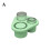 (green 5PCS) Silicone Ice Lattice Ice Making Mold with Three Silicone Ice Grids 1